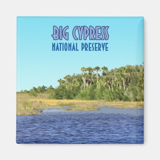 Aimant Grande réserve nationale de Cypress Floride (Devant)