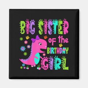 Aimant Grande sœur de la fille qui fête son anniversaire