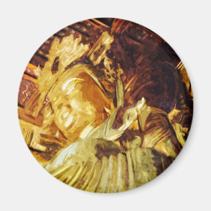 Aimant Grande Statue d'or Kyoto Japon Abstrait