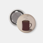 Aimant Grande tasse de chocolat chaud (Recto/Verso)