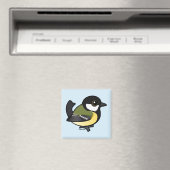 Aimant Grande Tit Birdorable (In Situ (Lave-vaisselle))