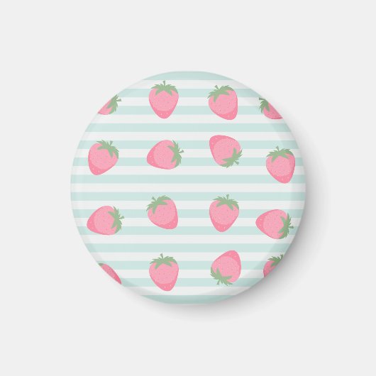 Aimant Grandes fraises roses (Devant)