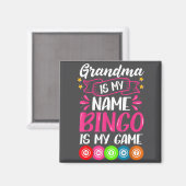 Aimant Grandma Bingo Player Funny Bingo Quote Design  (Recto/Verso)