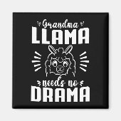 Aimant Grandma Llama N'A Pas Besoin De Drame Mignonne Lla (Devant)