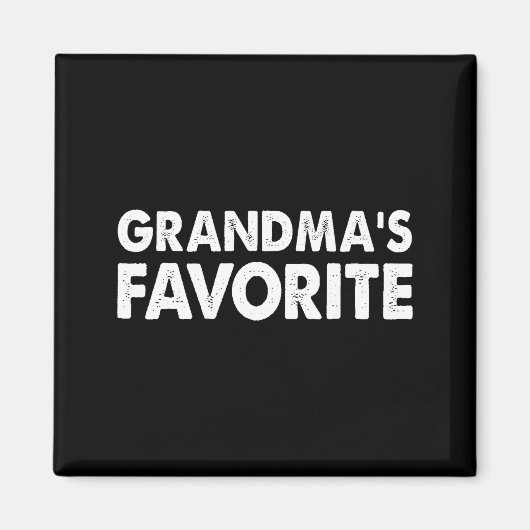 Aimant Grandma's Favorite Funny Grandparent Granhild Vint (Devant)