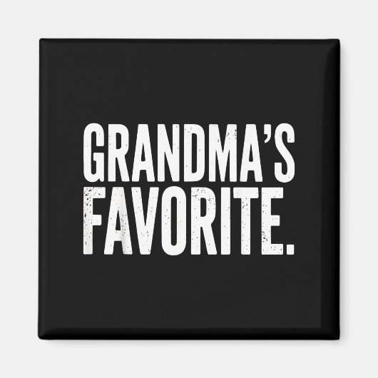 Aimant Grandma's Favorite Funny Grandparent Granhild Vint (Devant)