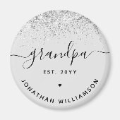 Aimant Grandpa Est Parties scintillant Confetti Cadeaux G (Devant)