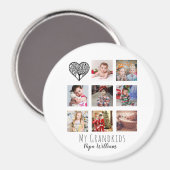 AIMANT GRANDPA PHOTO COLLAGE CADEAU FIER GRANDAD (Recto/Verso)