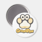 Aimant Grandpaw logo magnétique rond (Recto/Verso)