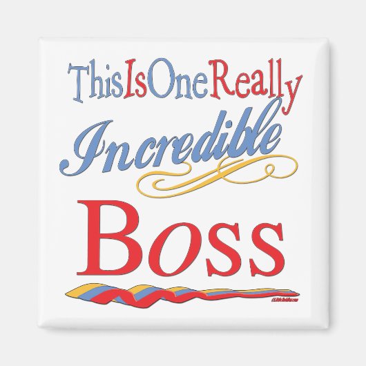 Aimant Grands Cadeaux Pour Boss (Devant)