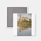 Aimant Grange reflétée dans l'eau (Recto/Verso)
