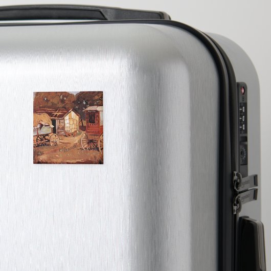 Aimant Grant Wood - Les Horsetraders (In Situ (Bagages))