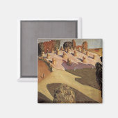 Aimant Grant Wood - Paysage Iowa (Recto/Verso)