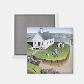 Aimant Grant Wood's Arbor Day artwork, (Recto/Verso)