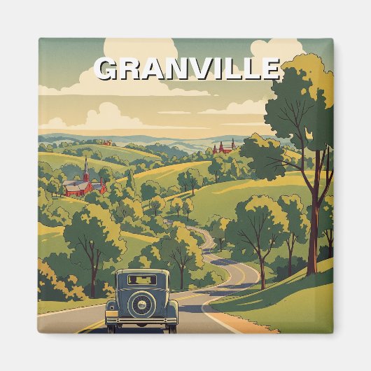 Aimant Granville Ohio Travel (Devant)