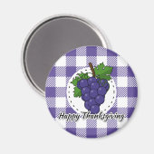 Aimant Grape on Violet Plaid (Recto/Verso)