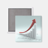 Aimant Graphique à barres et flèche avec formule (Recto/Verso)