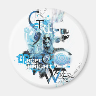 Aimant Graphique bleu 1 de lanterne