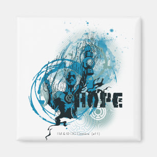 Aimant Graphique bleu 3 de lanterne