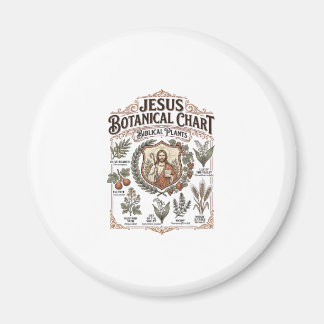 Aimant Graphique botanique de Jésus Plantes bibliques Jés