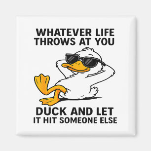 Aimant Graphique Canard Drôle Hommes Femmes Citation Drôl