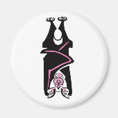 Aimant Graphique cool - MTD Noire - Halloween - Faune (Devant)