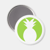 Aimant Graphique d'accueil de l'ananas (Recto/Verso)