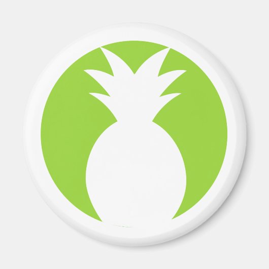 Aimant Graphique d'accueil de l'ananas (Devant)