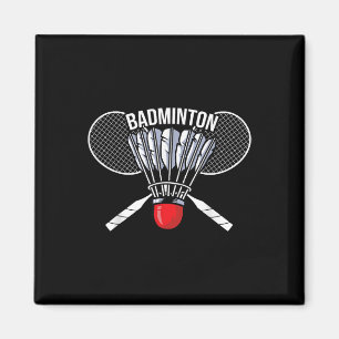 Aimant Graphique de badminton Joueur de badminton Sports