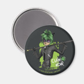 Aimant Graphique de caractère noir de la bande de rebond (Recto/Verso)