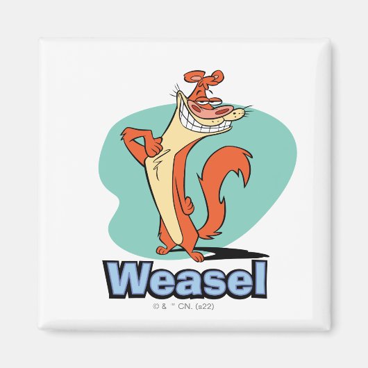 Aimant Graphique de caractères de fidélité de Weasel (Devant)