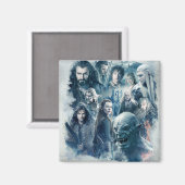 Aimant Graphique de caractères des cinq armées (Recto/Verso)