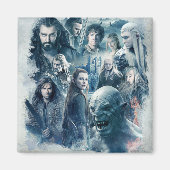 Aimant Graphique de caractères des cinq armées (Devant)