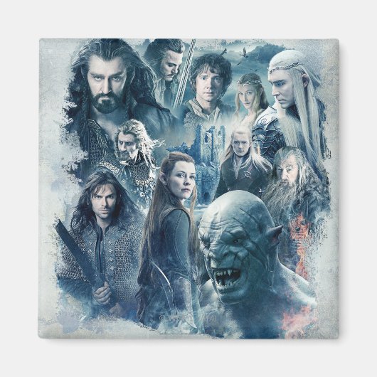 Aimant Graphique de caractères des cinq armées (Devant)