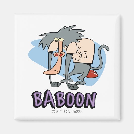 Aimant Graphique de caractères I.R. Baboon (Devant)