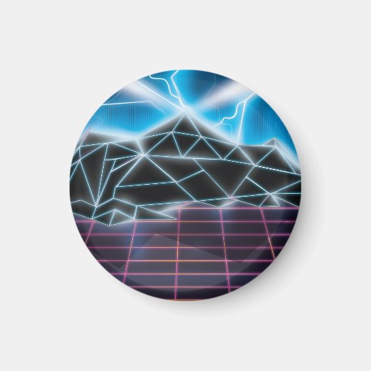 Aimant Graphique de jeux vidéo Retro 1980 (Devant)