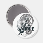 Aimant Graphique de lanterne bleue 4 (Recto/Verso)