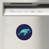 Aimant Graphique de tortue marine (In Situ (Lave-vaisselle))
