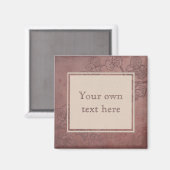 Aimant Graphique de vin de Bourgogne Texte personnalisé (Recto/Verso)