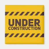 Aimant Graphique des enseignes de rue en construction (Devant)