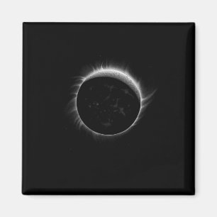 Aimant Graphique D'Événement Solaire Eclipse Moon Et Sun
