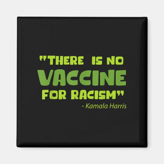 Aimant Graphique d'Humour amusant vacciné Kamala Harris C (Devant)