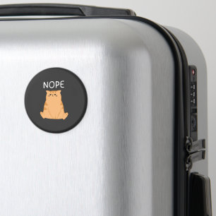 Aimant Graphique drôle de chat Nope