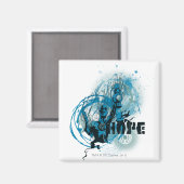 Aimant Graphique en lanterne bleue 3 (Recto/Verso)