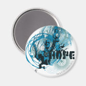 Aimant Graphique en lanterne bleue 3 (Recto/Verso)