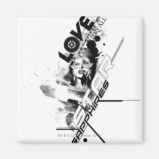 Aimant Graphique Star Sapphire 9 (Devant)