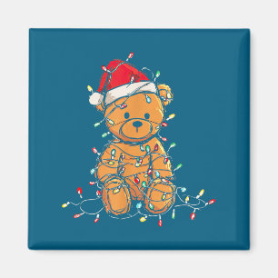 Aimant Graphiques de Noël drôles d'ours en peluche pour a