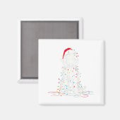 Aimant Graphiques de Noël mignons de Sheepadoodle Chien L (Recto/Verso)