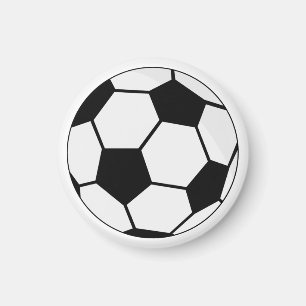 Aimant Graphisme de ballon de football classique Fan de s