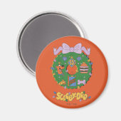 Aimant Graphisme de couronne de Noël pour snack de Scooby (Recto/Verso)